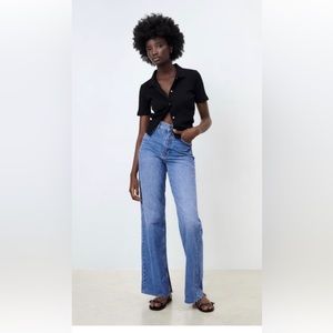 ZARA ZW THE '90S FULL LENGTH JEANS WITH VENTS